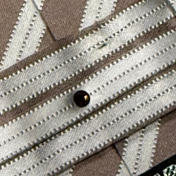 Stefano Ricci Tie "Luxury Collection" Striped Silk Made in Italy Satin Gold 4" - Picture 6 of 11